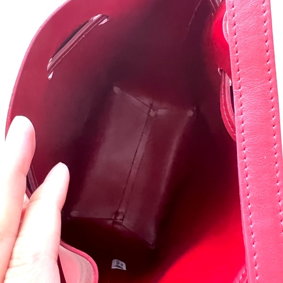 Mansur Gavriel mini bucket in red - Picture 7 of 7